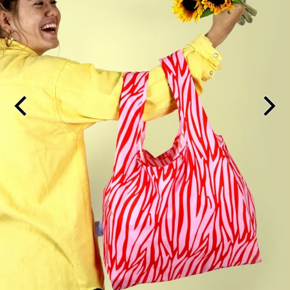 FINAL DROP🚨 NWOT reusable striped bag grocery bag farmers market carry all bag - Picture 4 of 4